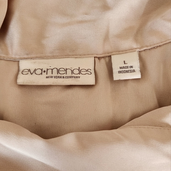 Eve Mendes New York & Co Women's Sequin Champaign Ribbon Tie Size L. - Picture 8 of 8